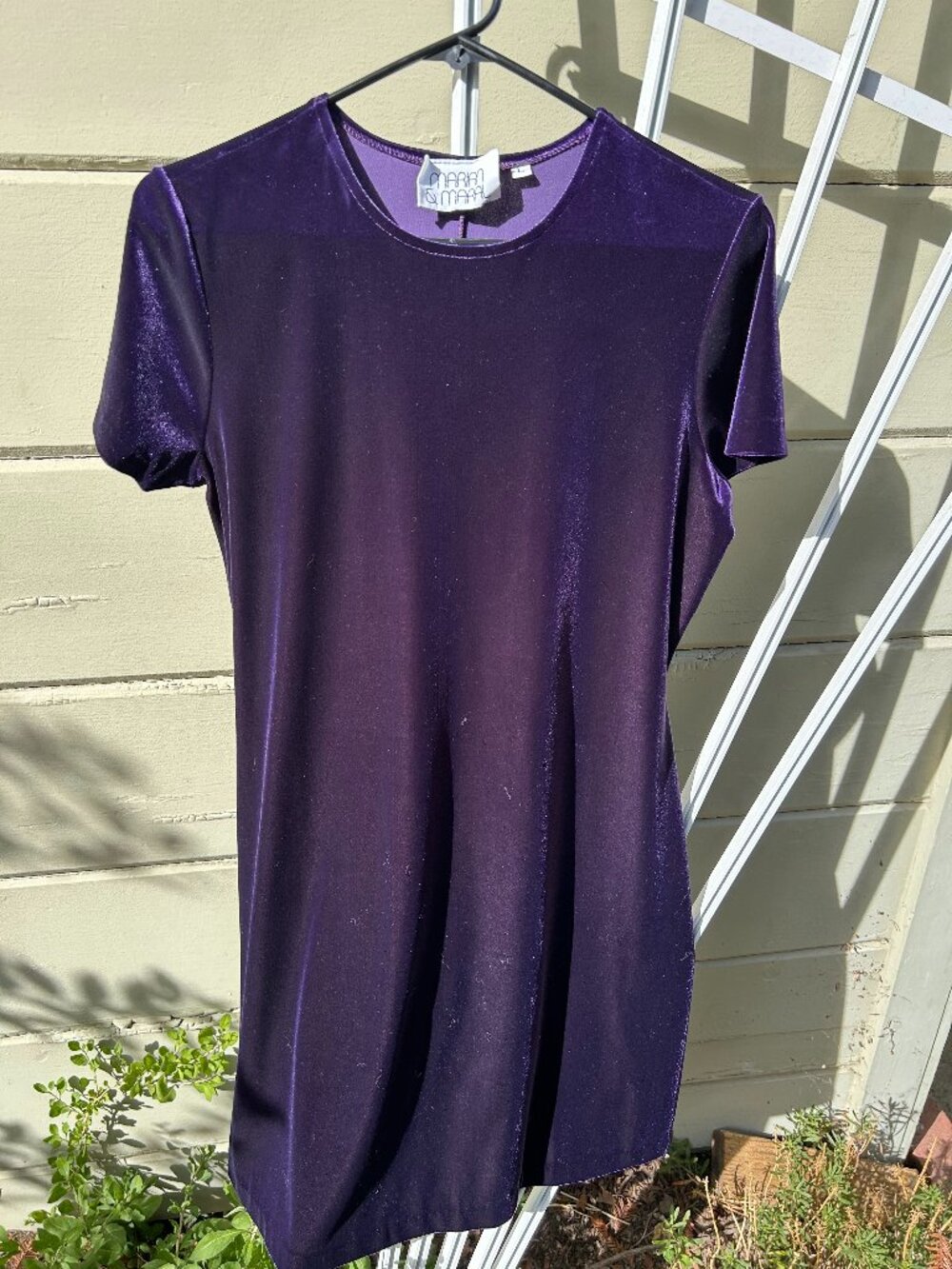 Vintage Marian and Marai velvet mini dress